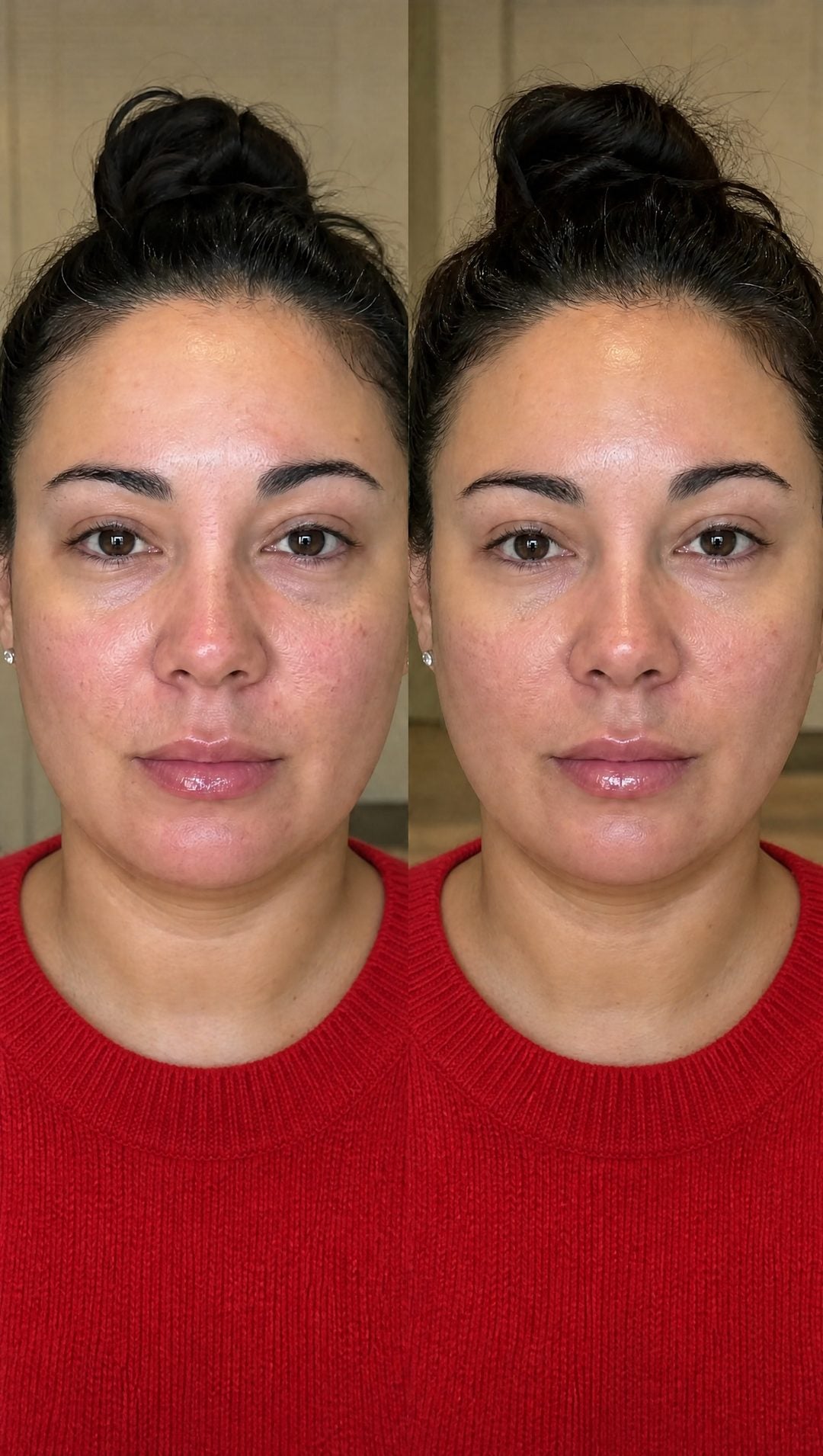 Before and after — Morning-after puff gone before the coffee’s done.